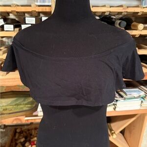 Topshop Black Off-Shoulder Bodysuit